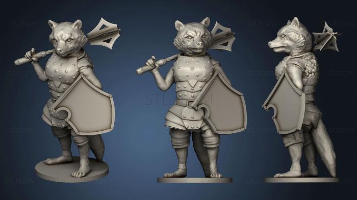 3D model raccoon cleric (STL)