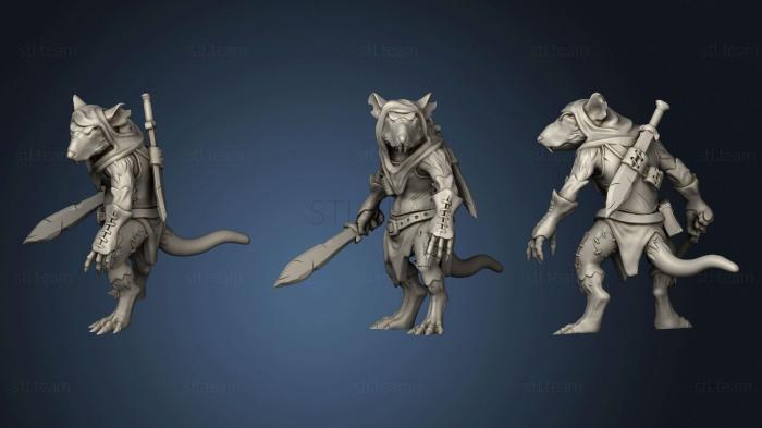 3D model Rat Vagabond (Medium) (STL)