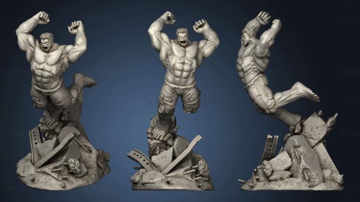 Red Hulk Figurine FDM SLA SLS