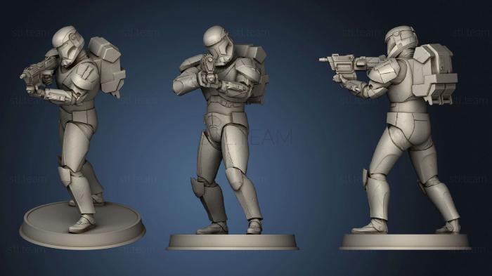 3D model Republic Commando Figurine Pose 2 (STL)