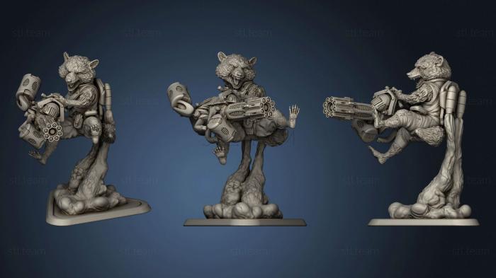 3D model Rocket Raccoon Guardians of the Galaxy (STL)