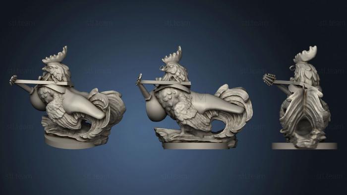 3D model rooster bard (STL)