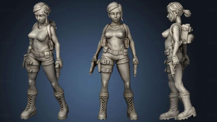 3D model Sexy Tomb Explorer in Shorts 2 (STL)