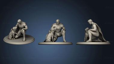 3D model Superman And Dog Krypton Clean (STL)