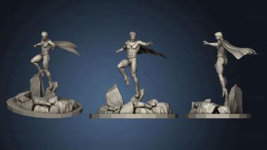 3D model superman on the rocks (STL)