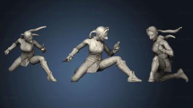 3D model Tekken Kunimitsu sitting (STL)