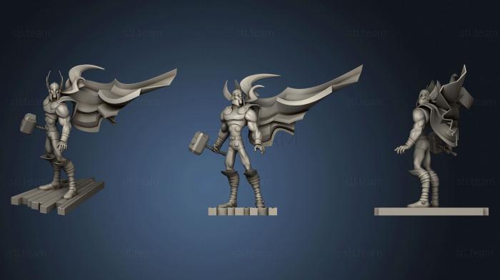 3D model Thor on plane (STL)