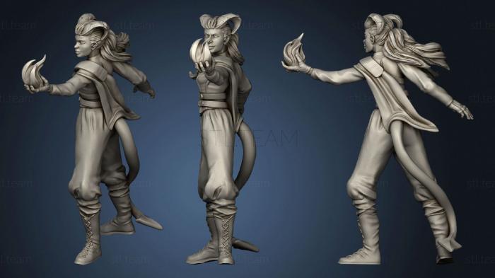 3D model Tiefling Warlock Zalerie (STL)