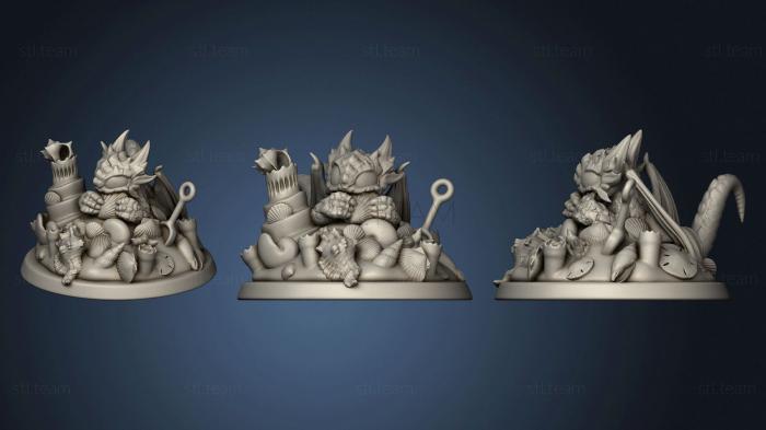 3D model Twin Goddess Shell Dragon (STL)