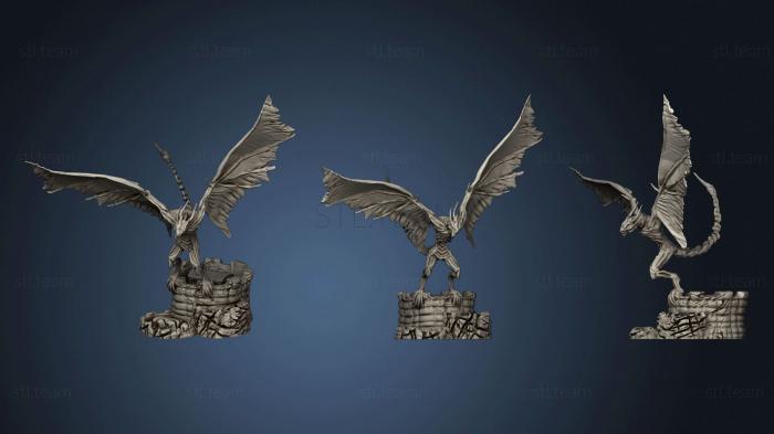 3D model Undeadwyvern attackpose (STL)