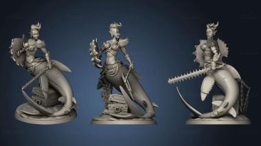 3D model Warrior Mermaid (STL)