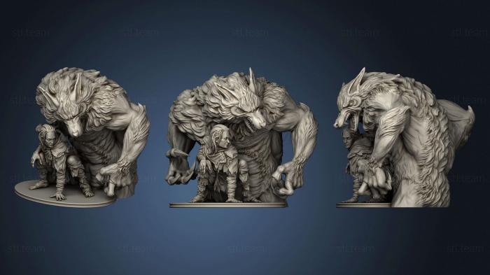 3D model Werewolf miniature (STL)