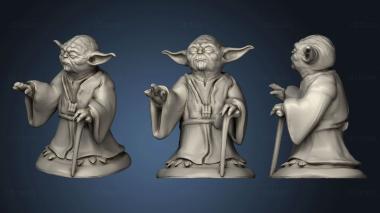 3D model Yoda Using The Force (STL)