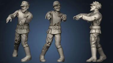 3D model Zombie Officer 1 (STL)