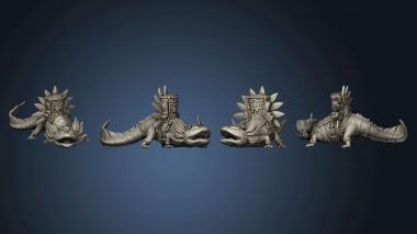 3D model Akna Mounted Warrior Axolotl (STL)