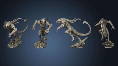 3D model Alien Beast Attacking Large (STL)