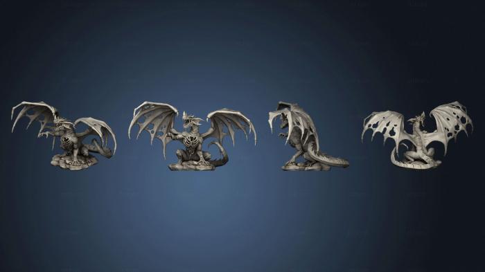 Статуэтки герои, монстры и демоны Древний Синий Гигантский Дракон-Зомби