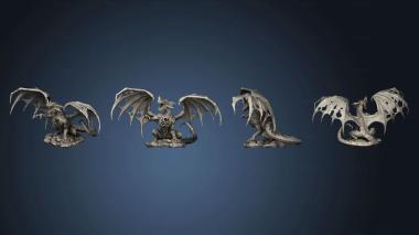 3D model Ancient Blue Zombie Dragon Gargantuan (STL)