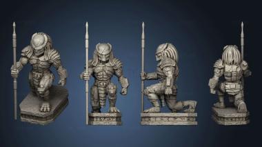 3D model ANCIENT SKULL HUNTERS STATUES 2 (STL)