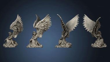 3D model Angel Female Clouds (STL)