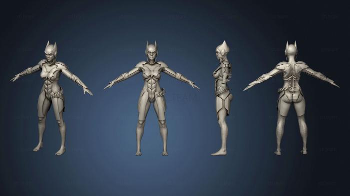 3D model Bat Girl Armor (STL)