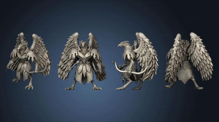 3D model Bird Folk Eagle Archer (STL)