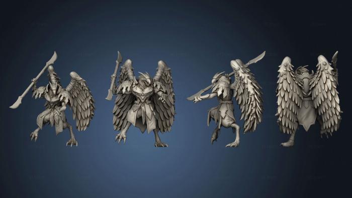 Статуэтки герои, монстры и демоны Bird Folk Eagle Spear