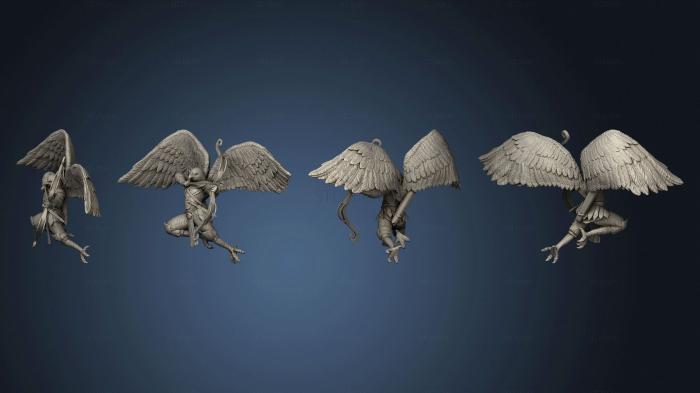 3D модель Птичий Народ, Сокол - Лучник (STL)