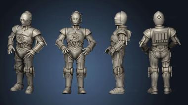 3D model C 3 PO pose 1 002 (STL)