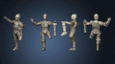 3D model C 3 PO pose 1 003 (STL)