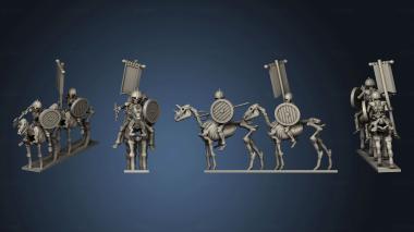 3D model Cavaliers Horsmen 1 (STL)