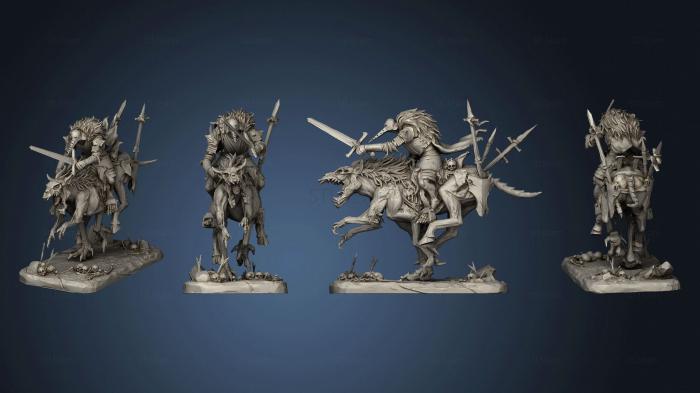 Статуэтки герои, монстры и демоны cavalry pose 3 base