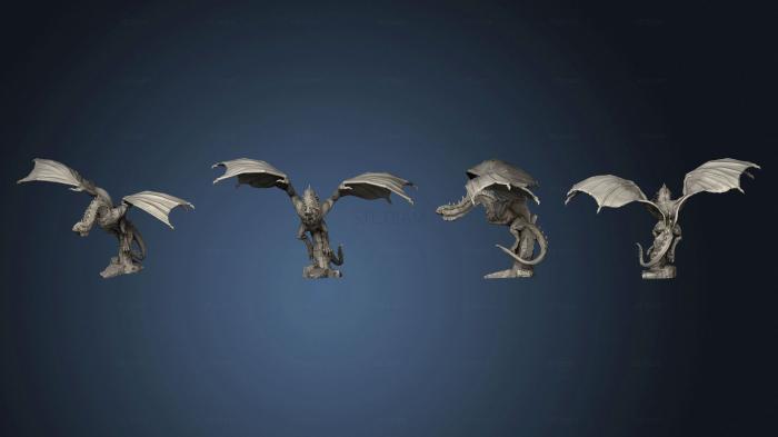 Статуэтки герои, монстры и демоны Cave Wyvern Flying Mount 2 Variations Large