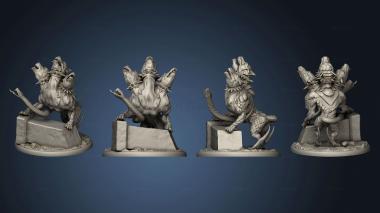 3D model Cerberus Howling Large v 3 (STL)