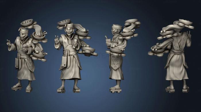 Статуэтки герои, монстры и демоны Characters sushi master howie le