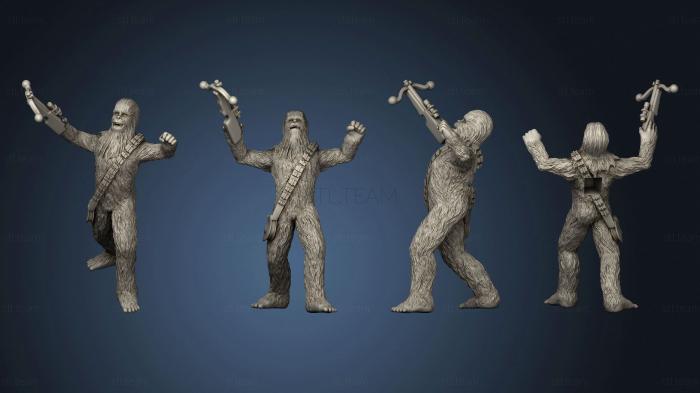 3D model Chewbacca Roaring (STL)