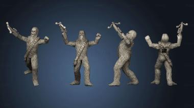 3D model Chewbacca Roaring (STL)