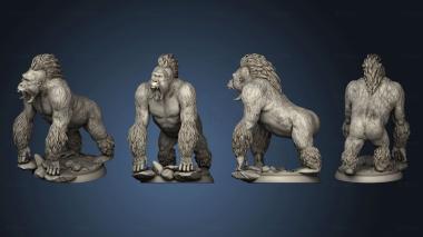 3D model Crushing monkey pose 1 (STL)