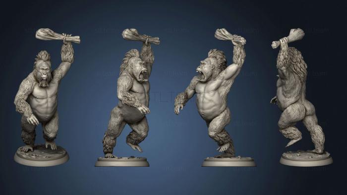 3D model Crushing monkey pose 3 (STL)