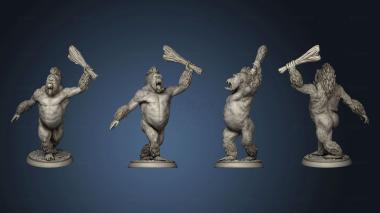 3D model Crushing monkey pose 4 (STL)