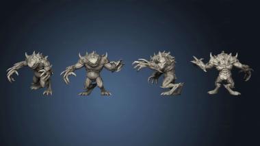 3D model Death Chaostoad Pose 1 Closed 001 (STL)