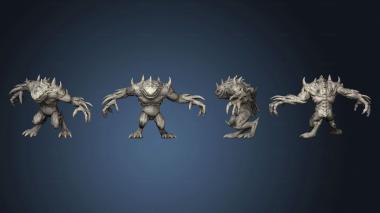 3D model Death Chaostoad Pose 1 Closed 005 (STL)