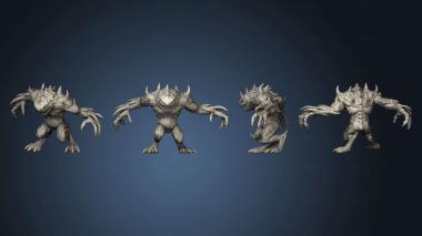 3D model Death Chaostoad Pose 1 Closed 006 (STL)