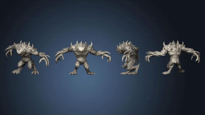 3D model Death Chaostoad Pose 3 Open (STL)