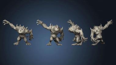 3D model Death Chaostoad Pose 4 Open (STL)