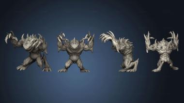 3D model Death Chaostoad Pose 5 Open (STL)