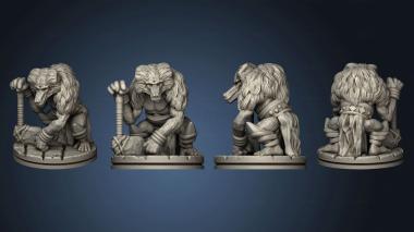 3D model Depths of Savage Atoll KS Ape Shaman 002 (STL)