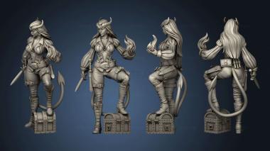 3D model Devilkin Female Treasure 2 Variations (STL)