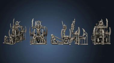 3D model dire elf blood shrine separated (STL)