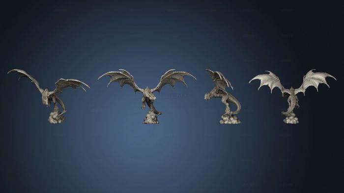 3D модель Драконическая Виверна, Летающая Большими (STL)